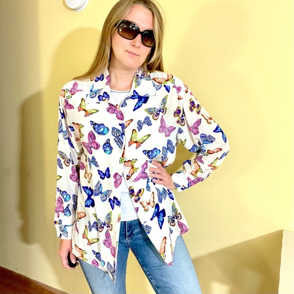 Silk butterfly top - Picture 1 of 6